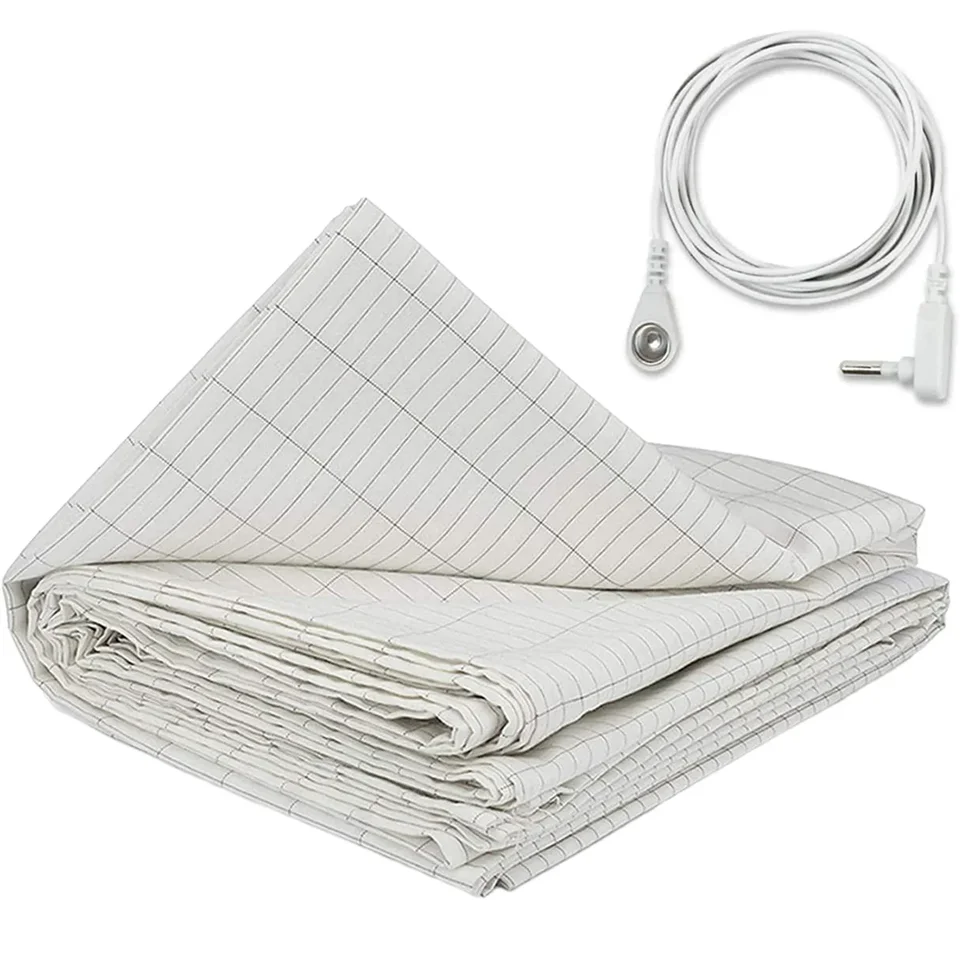 1 ks uzemňovacia lôžka plochý plech Zem zlaté pripojenie zemská šnúra Anti-Static Organic uzemning Mat Radiation Proof General