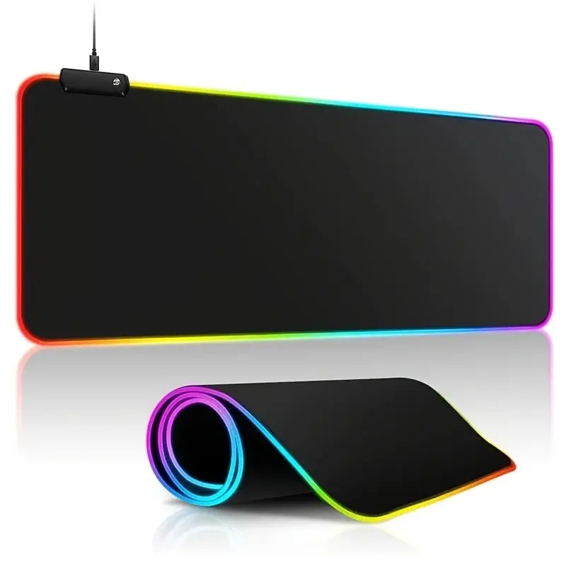 1 ks Veľká herná podložka Mouse Pad Svetelné režimy dotknite sa ovládania rozšíreného mäkkého počítača Klávesnica Mat
