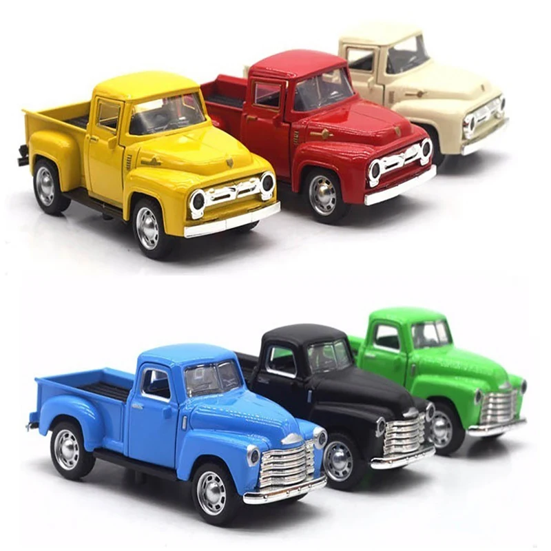 1 ks vianočné pickup zliatinové hračky Hračka vysoká imitácia automobilu Miniatúrny automobilový model hračky darček vianočné ozdoby pre domáce vianočné