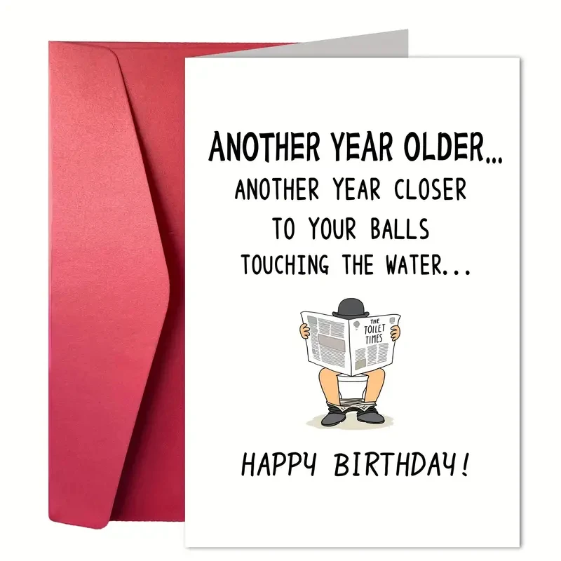 1 ks vtipné narodeninové karty pre mužov, vtipné a lojálne karty pre priateľov pre bratov, narodeninové pohľadnice pre mužov