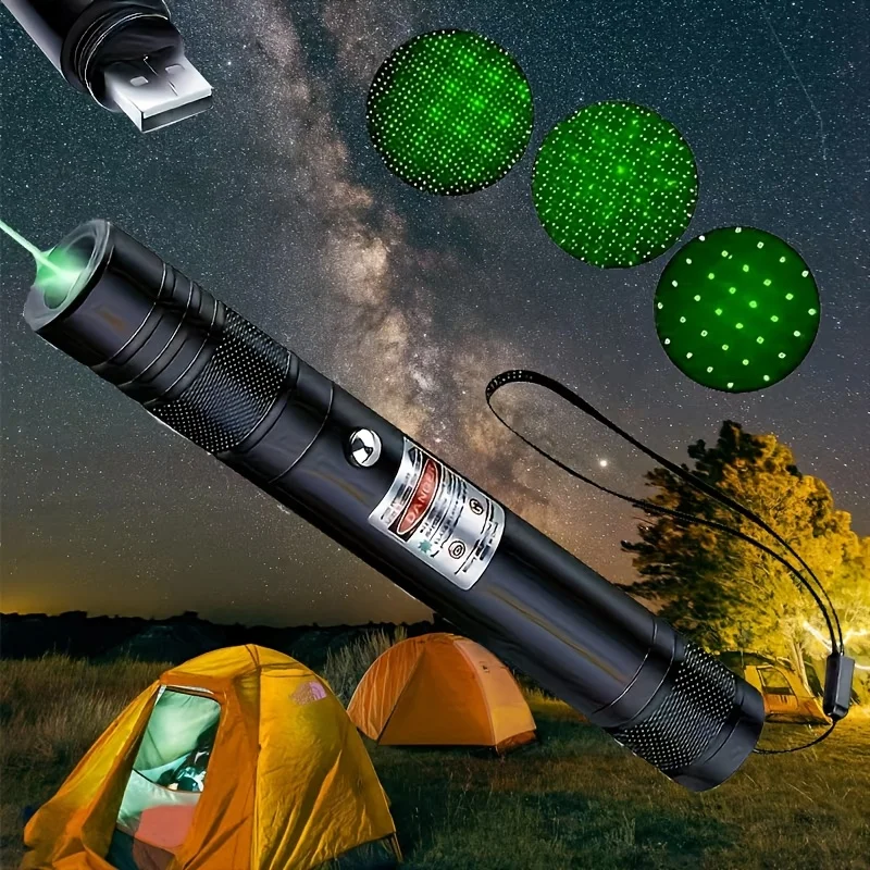 1 ks zeleným laserovým ukazovateľom baterky Engineeringové pero na noc, outdoorové aktivity, kemping a darovanie