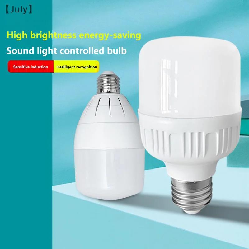 1 kus 7 W 9W 12W 15W LED snímača LED snímača E27 Univerzálna žiarovka Smart Senzor pre domáci zvuk a ovládacie snímanie svetla žiarovka žiarovka