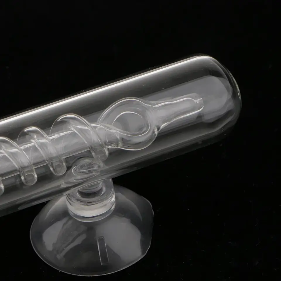 1 kus akváriu Tank Spiral Glass CO2 difúzor/ bublinkový pult s 2 prísavkovými pohármi