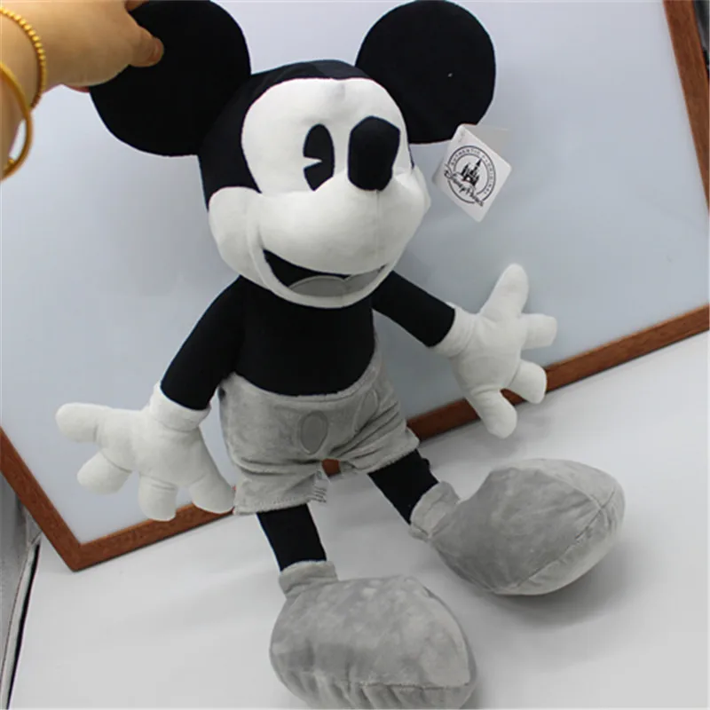 1 kus Disney 45 cm Classic Retro Mickey Mouse plyšové hračky plnené krásne mäkké bábiky narodeniny darček roztomilé zvieracie hračky