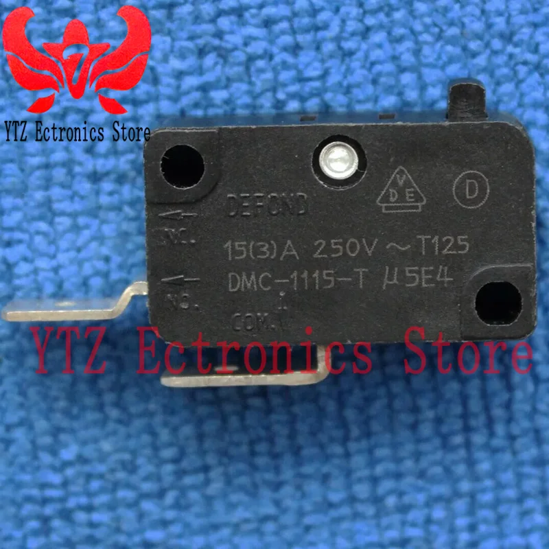 1 kus DMC-1115-T U 5E4 Mikro limitný spínač 2 kolíky č. Com. PIN No Press Rod 100%Nová a orgán