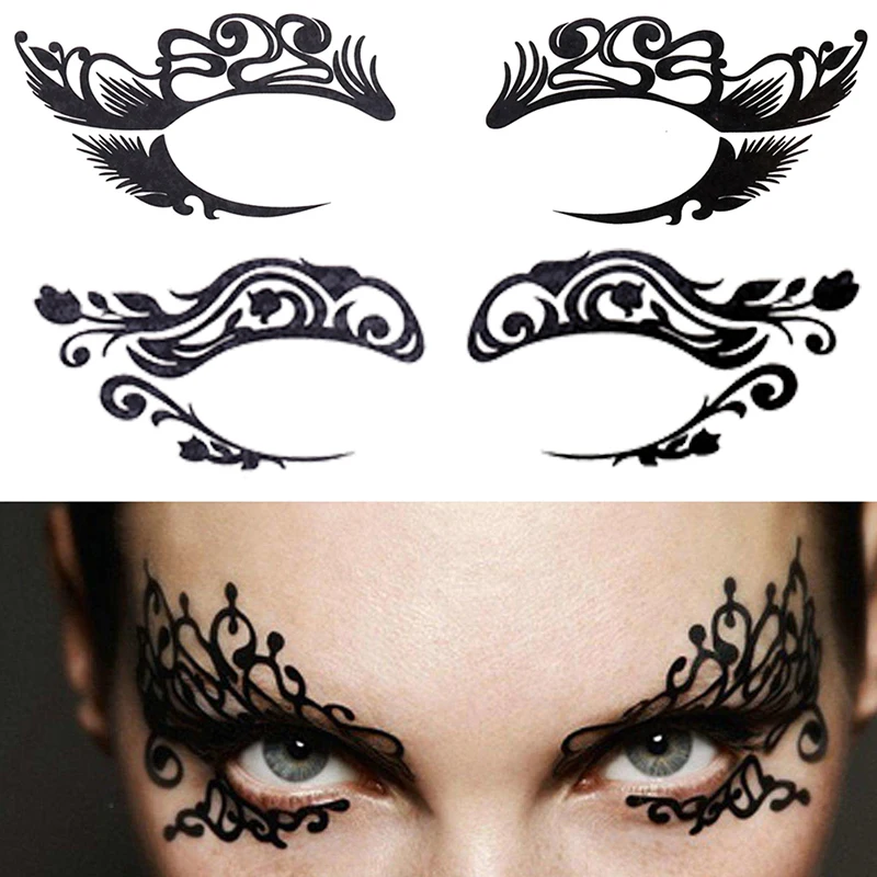 1 kus Halloween make -up očí dočasné tetovanie tváre prenos tváre nálepka Kozmetické zásoby na večierok, tanec, loptu atď.