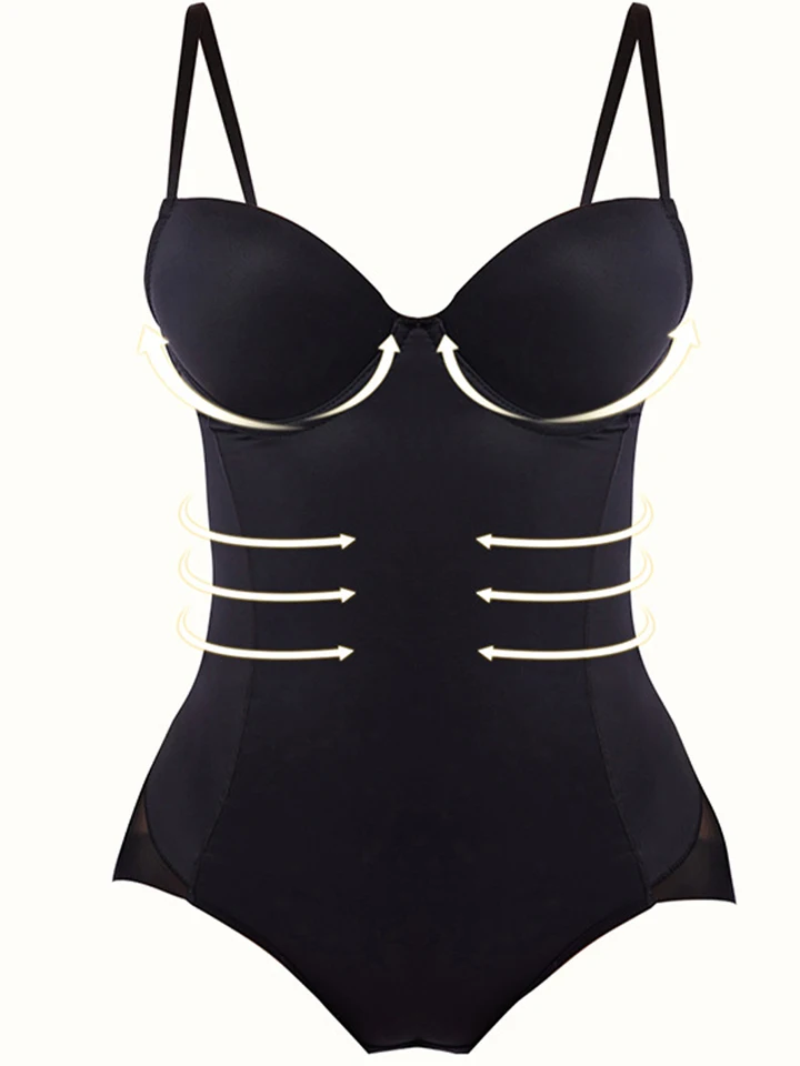 1 kus hladkého kompresného tela shaper, bruško push Up Stretch Bodysuit, Dámske spodné prádlo a tvaroh