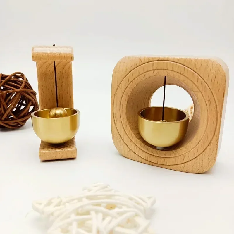 1 kus, mosadzné masívne drevené zvončeky chladničky magnetových doplnkov Art and Crafts Darčekové zvony veterné zvonkohry Domovod
