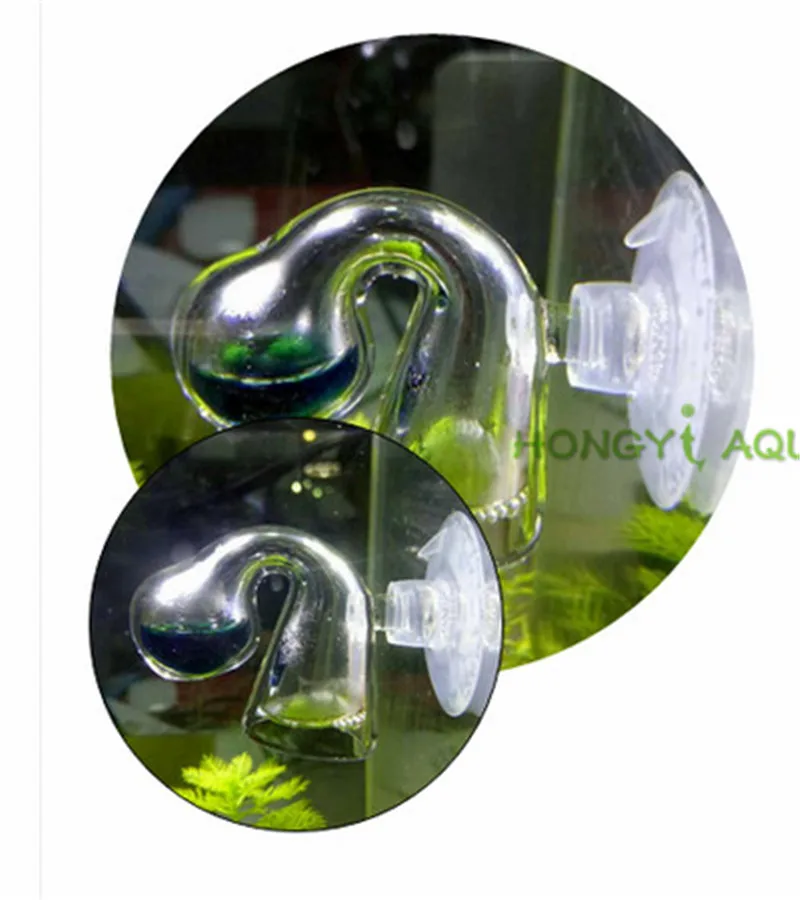 1 kus skla CO2 Glass Drop Tester CO2 Dlhodobý - Monitor Monitor Detektor koncentrácie oxidu uhličitého Aquarium PH dlhodobý monitor