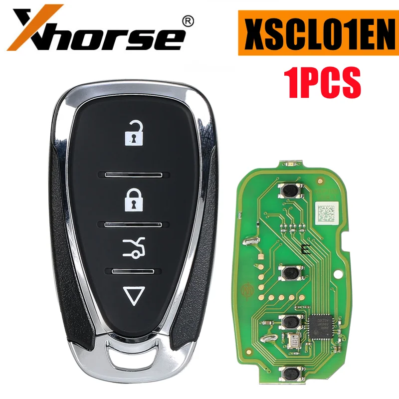 1 kus xhorse pre chevrolet štýl xscl01en Universal Smart Remote Key 4 Buttons anglická verzia