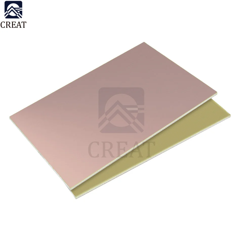 1 -kusová doska 10x15cm s jednou bočnou meďnou laminátovou doskou PCB FR4 Universal Prototyp 1,2 mm pre domácich majstrov 10 x 15 cm
