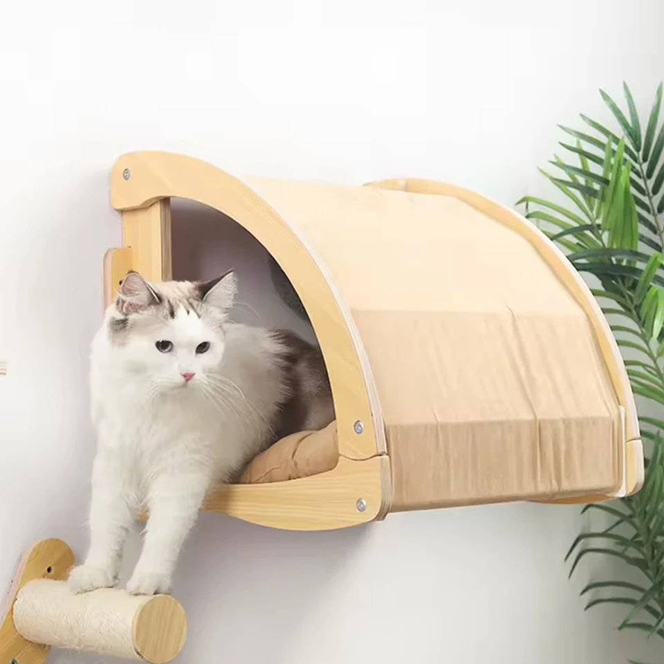 1 kusová stena typu Cat Crawler visiaci na stene mačacieho domu Sätkové vankúše zachránia vnútorné vesmírne mačiatka spánkový domáci nábytok
