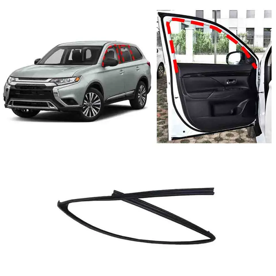 1 kusové okenné sklo Runchannel Gum Gum pre Outlander Gf Gg Glass Glass Bahen Drážky Weatherstrip pre Airtrek Glass Tesnenie 5705A606