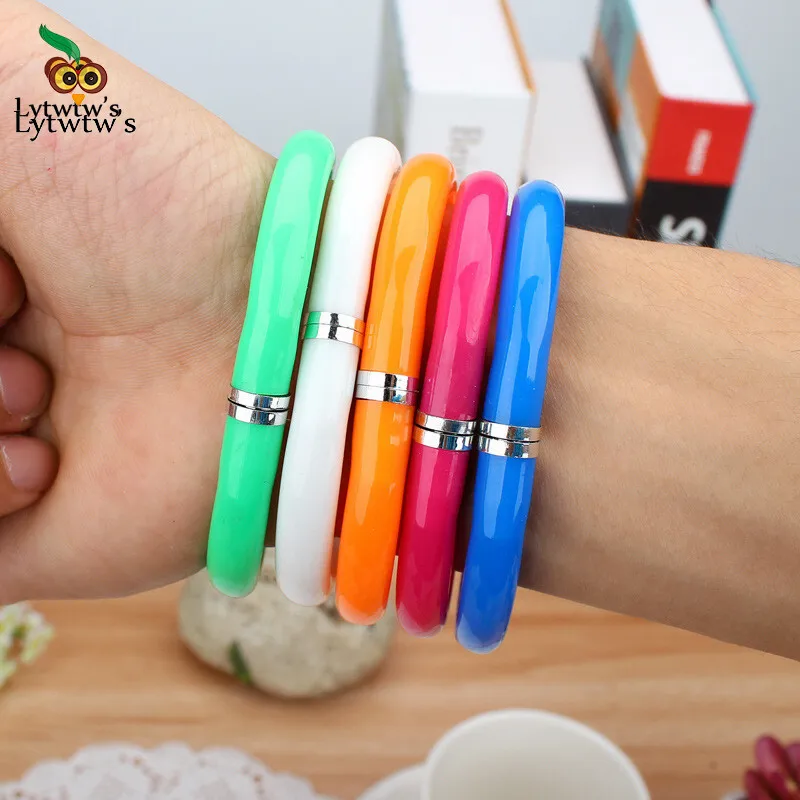 1 kusy Lytwtw's Candy Color Wrictband Stationery School Kancelárske potreby