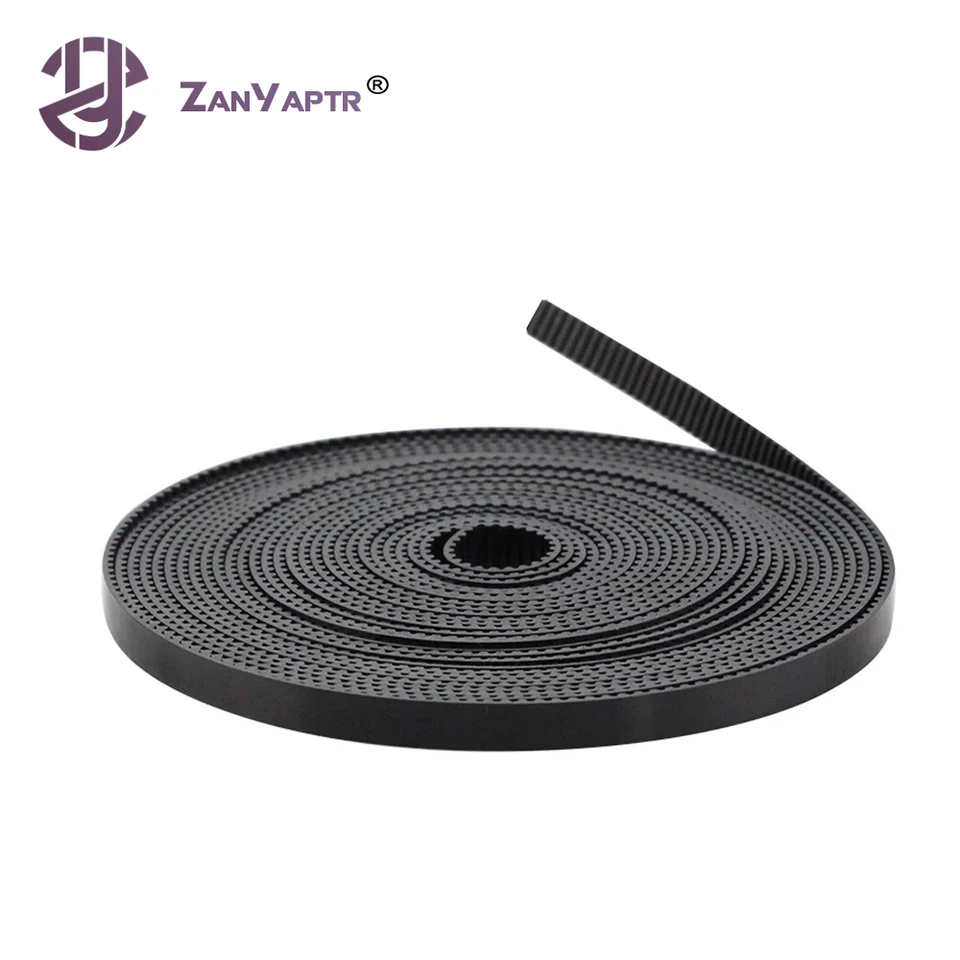 1 m 2m 3m 5m/šou PU s oceľovým jadrom GT2 Black Color 2GT Timing Belt 6 mm šírka pre 3D tlačiareň Doprava zdarma