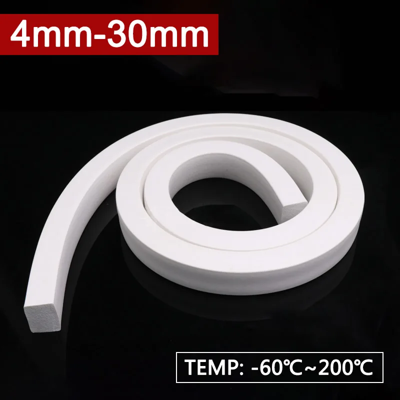 1 meter 3-30 mm štvorcový silikónový gumový penový špongia prúžk okrúhly