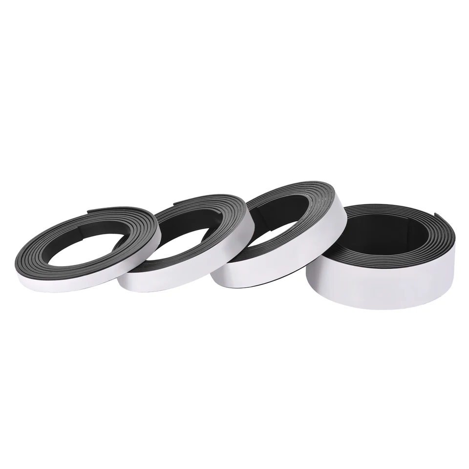 1 metrov vlastný lepiaci flexibilný mäkký magnet magnetický pás gumový magnet pásky pre remeslá šírka 10 mm 15 mm 30 mm 30 mm