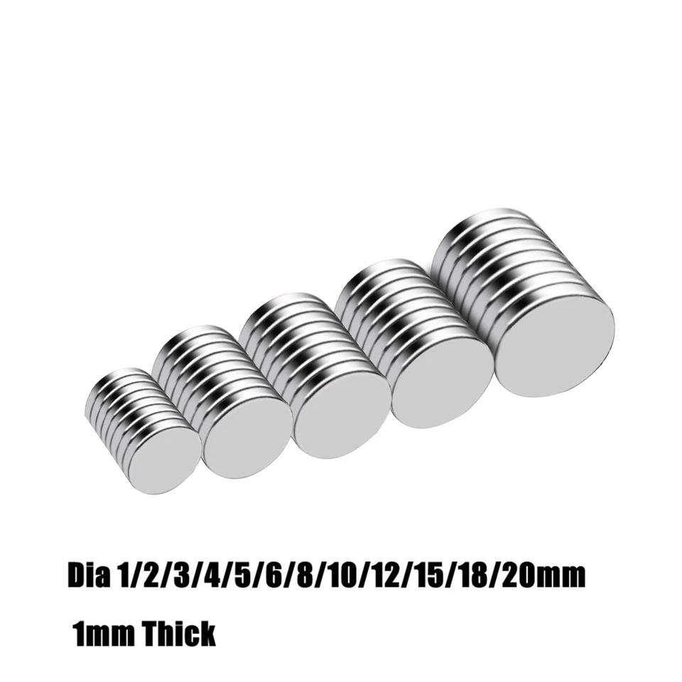 1 mm super silné magnety ndfeb neodymium tenký malý disk magnetu Permanent n35 dia 1/2/4/5/6/1/10/11/11/11/11/22/21m mm Imanes Disk