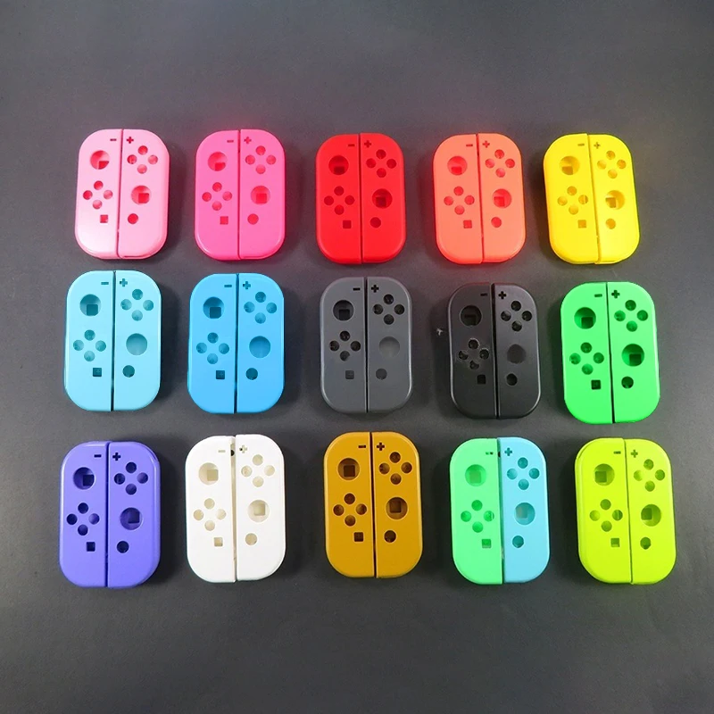 1 nastavená farebná plastová pravá pravá rukoväť pre spínač pre spínač Joycon ns NX Controller Výmena opravnej súpravy DIY Kryt rukoväte puzdro