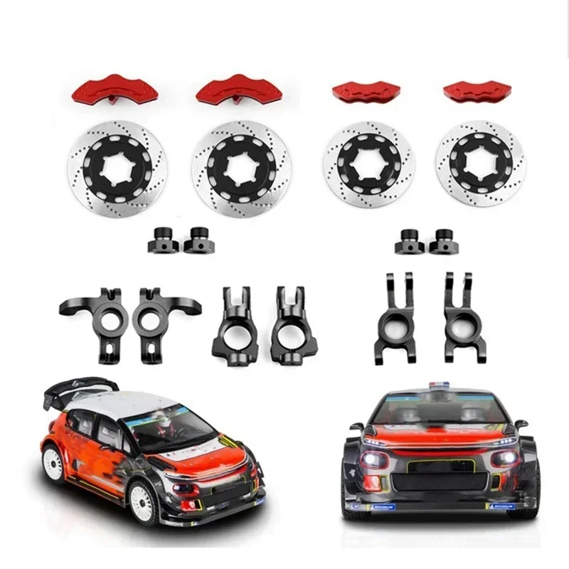 1 Nastaviť simulačný disk brzdový súbor Sada pre 1/7 km Raytheon Rally CAR C3 E8414 E8415 RC CAR MODPLATE PRÍSLUŠENSTVO