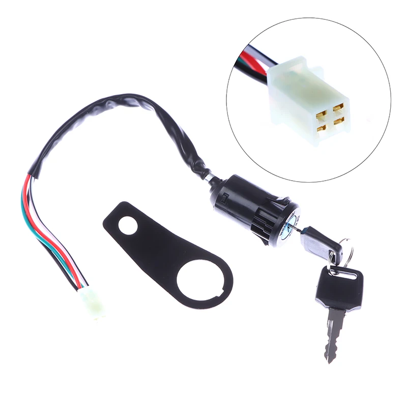 1 Nastavte DIY Accessories Univerzálny motocykel Spustite kláves za uzamknutie zapaľovania s držiakom pre väčšinu 50 ccm 70cc 90cc 110cc 150ccc