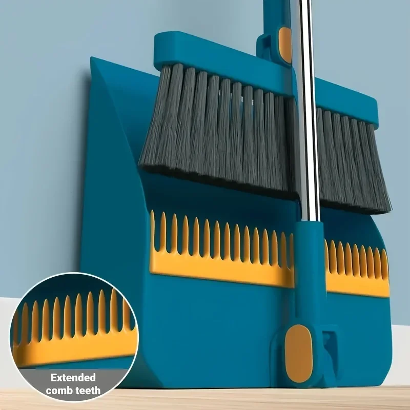 1 Nastavte domácu metlu a súpravy Dustpan Trvalá zametacia metla a prach s dlhou rukovlnou rukoväťou pre internátnu školu v domácej kancelárii