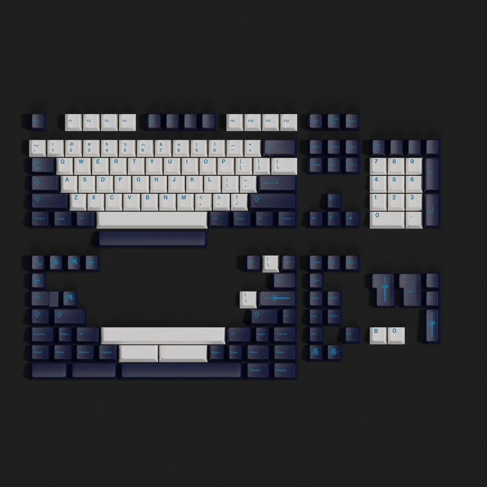 1 Nastavte GMK Abyssal KeyCaps