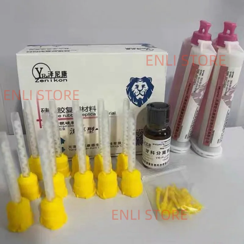 1 Nastavte Zenikon Elastic A-Silikone pre gingiválnu masku Dental Laboratory Duplikácia Silikónový materiál