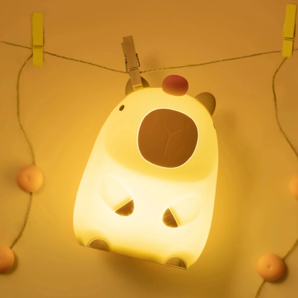 1 nočné svetlo s oranžovou hlavou, indukčné svetlo spálne, nočná stolová lampa pre spánkový partner, narodeniny a vianočné darčeky