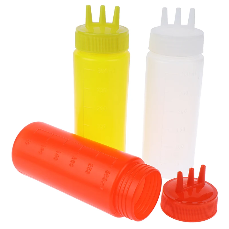 1 otvor 3 jamky stlačte fľašu omáčku ocot olej kečupu omáčka cruet cruet coditiser 1pc 12oz 8oz
