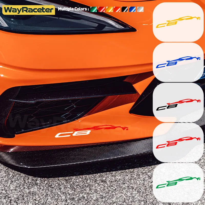 1 PC Nálepka na nálepku na nálepku Side Fender Hood Open Window Trunk Body Grafika Vinyl Decal pre Chevrolet Corvette C8 Z06 Príslušenstvo
