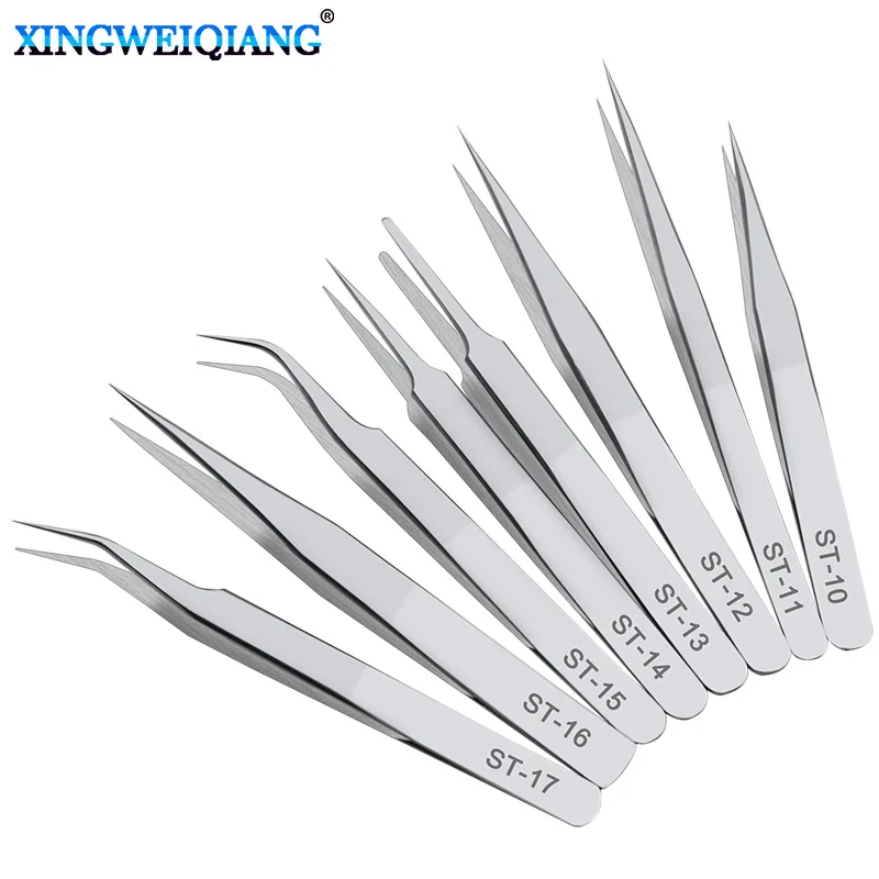 1 PC Precision Tweezere z nehrdzavejúcej ocele Anti-Statictool DIY