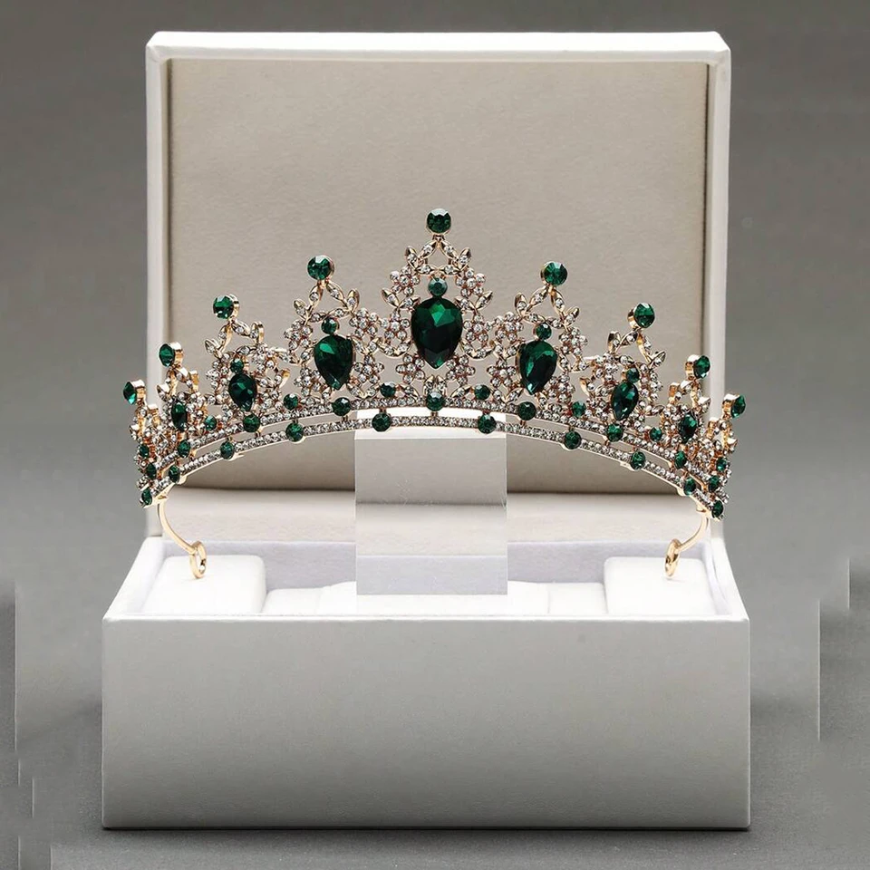 1 PC Svadobné pokrývky hlavy Ženy módne svadobné princezné kamienky Classic Tiaras Luxusné párty sviatky narodeniny korunka darček