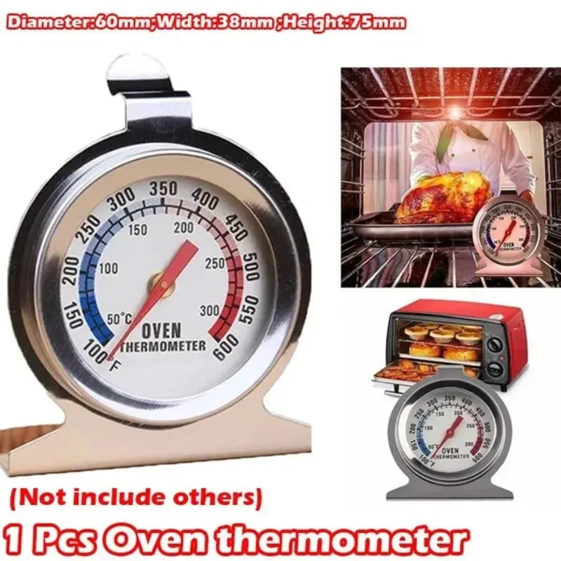 1 pc v rúre pre teplomer rúru Grill Fry Chef Termometer kuchynský kuchynský teplomer pre pečenie BBQ (nezahrnuté ďalšie)
