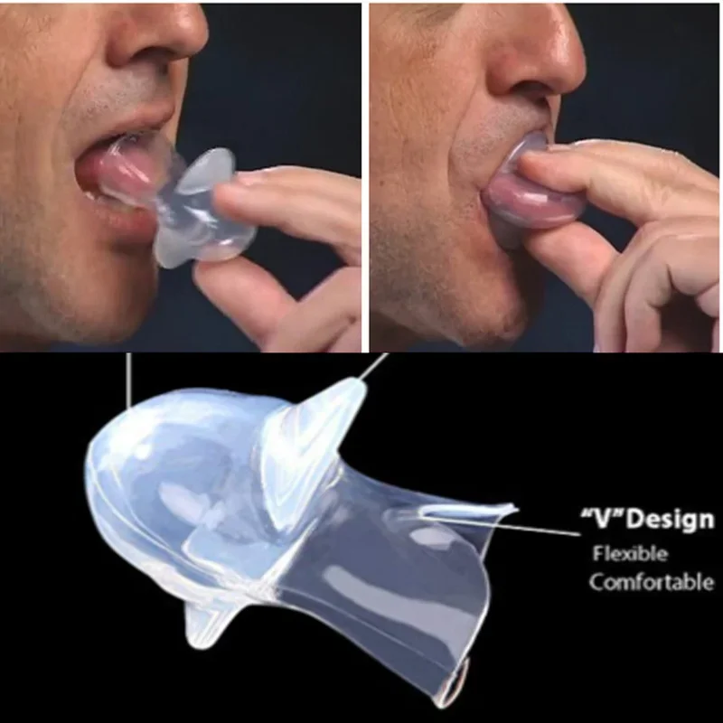 1 pcmedicínsky silikónový anti -chrápanie zariadenia apnoea pomoc Snore Stop Drheer Detoder proti chrápaniu náustok