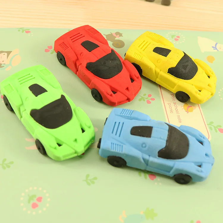 1 počítače Kreatívne karikatúry pretekárske auto Študent pre deti Eraser Eraser Študentské kancelárske potreby veľkoobchodné vzdelávacie potreby
