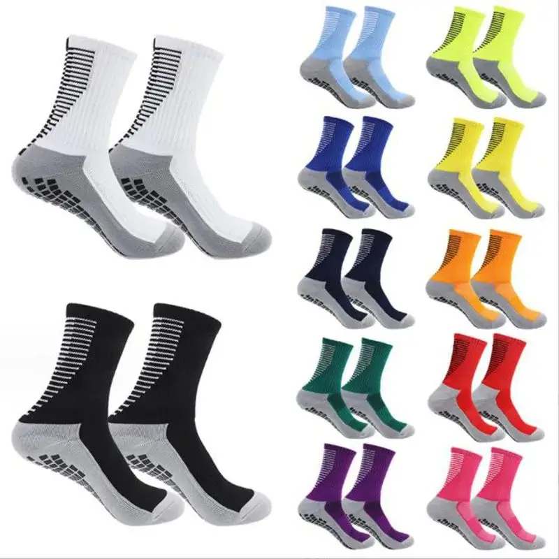 1 pár/3 pár NOVÝ SLID SLID BAND Design Futbalové ponožky Pánske stredné teľa Anti Slip Football Športové športové ponožky pre ženy pre ženy