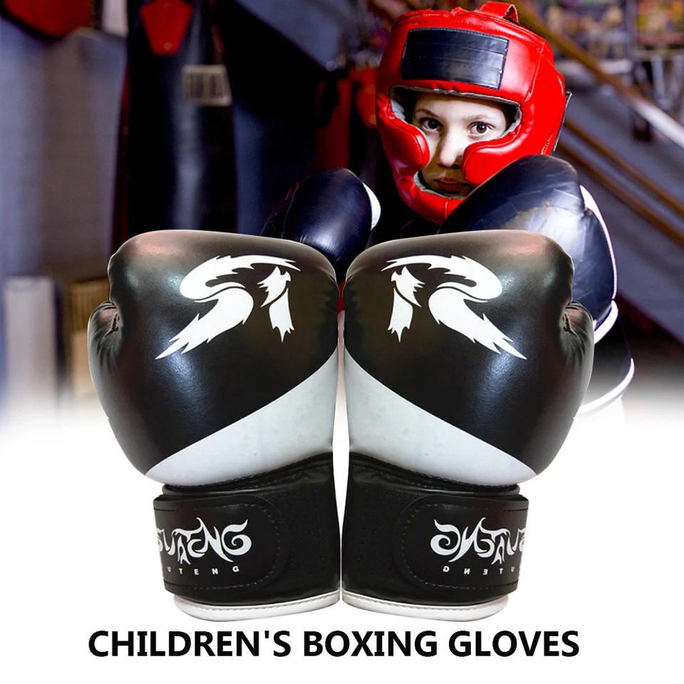 1 pár boxerských rukavíc Cvičenie cvičenie cvičenie PU kožené deti Boxerské rukavice pre karate Muay Thai kickboxové vybavenie