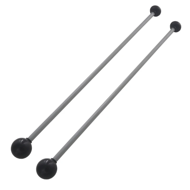1 pár gumových čiernych palubných klietkov s dvoma hlavami Marimba Mallets xylofón