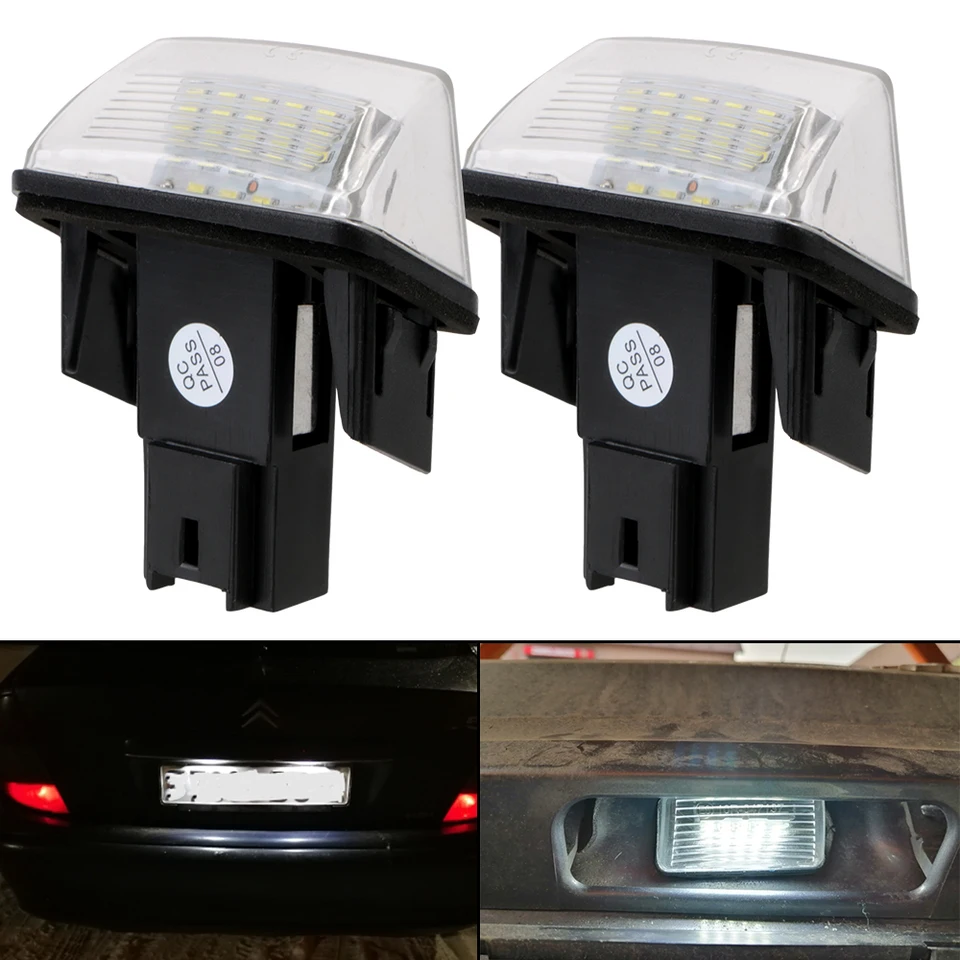 1 pár LED chyby bezplatne pre Peugeot 206 207 306 307 308 5008 LIPRITÁLNE ZAMESTNANIE Svetlo