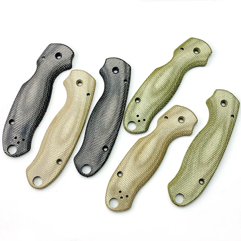 1 pár Micarta Material Fold Nožové váhy rukoväte náplasti pre Spyderco para3 polovojenský 3 c223 nože