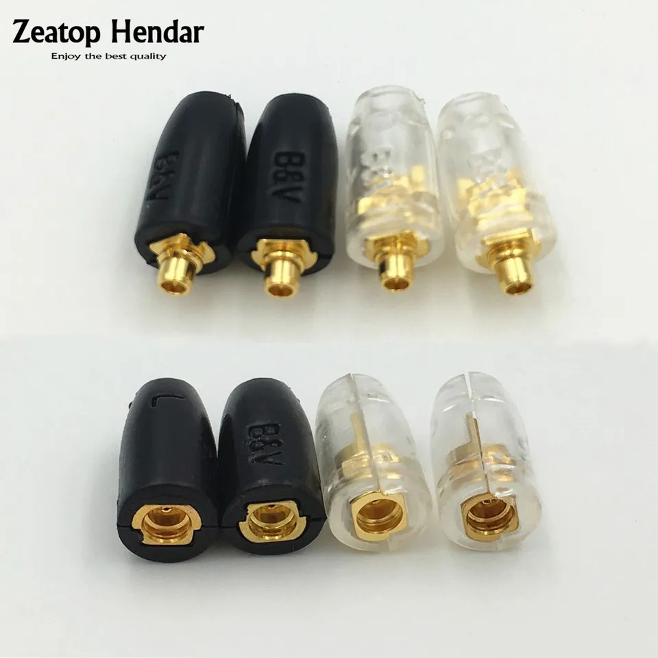 1 pár MMCX Muž / ženská zástrčka zástrčky pre Shure SE215 SE535 UE900 slúchadlá DIY Connector Audio Video kábel adaptér