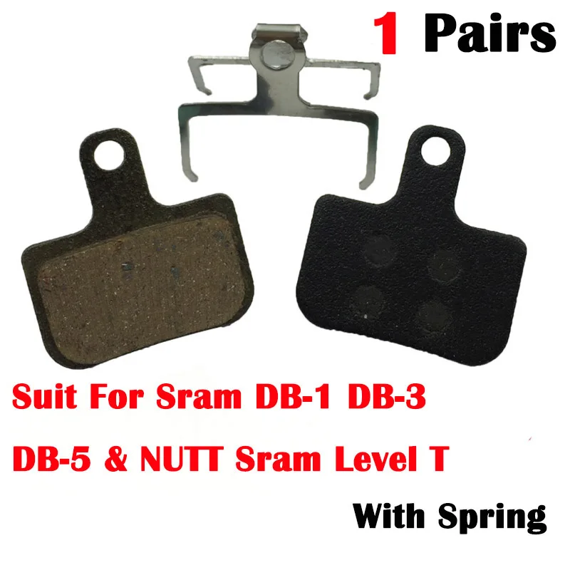 1 pár mtb bicyklových brzdových vankúšikov Resin Vhodné pre úroveň Nutt SRAM DB-1 DB-3 DB-5 Nutt Disk Brzs Sram úrovne T brzdové doštičky