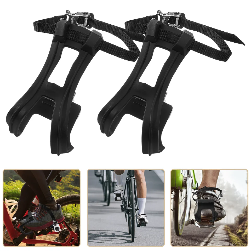 1 pár nylonových cyklistov Road Mountain Bike Pedal Pet Nae Clip Rain Repalts Nylon Bike Pedal Pet Nae Clip Cycling Pedal Toe Clip
