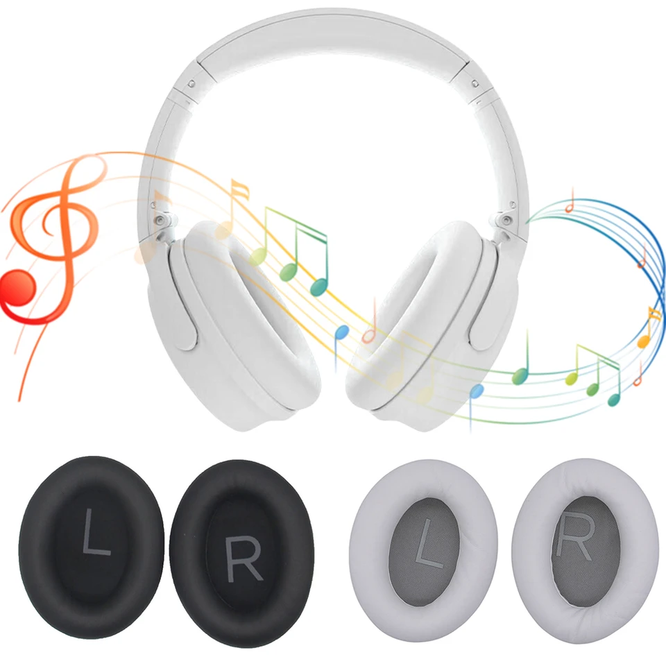 1 pár náhradných penových uší vankúšiky Proteíny Koža headset uši uši šálky krytu opravy dielov pre Bose QuietComfort 45