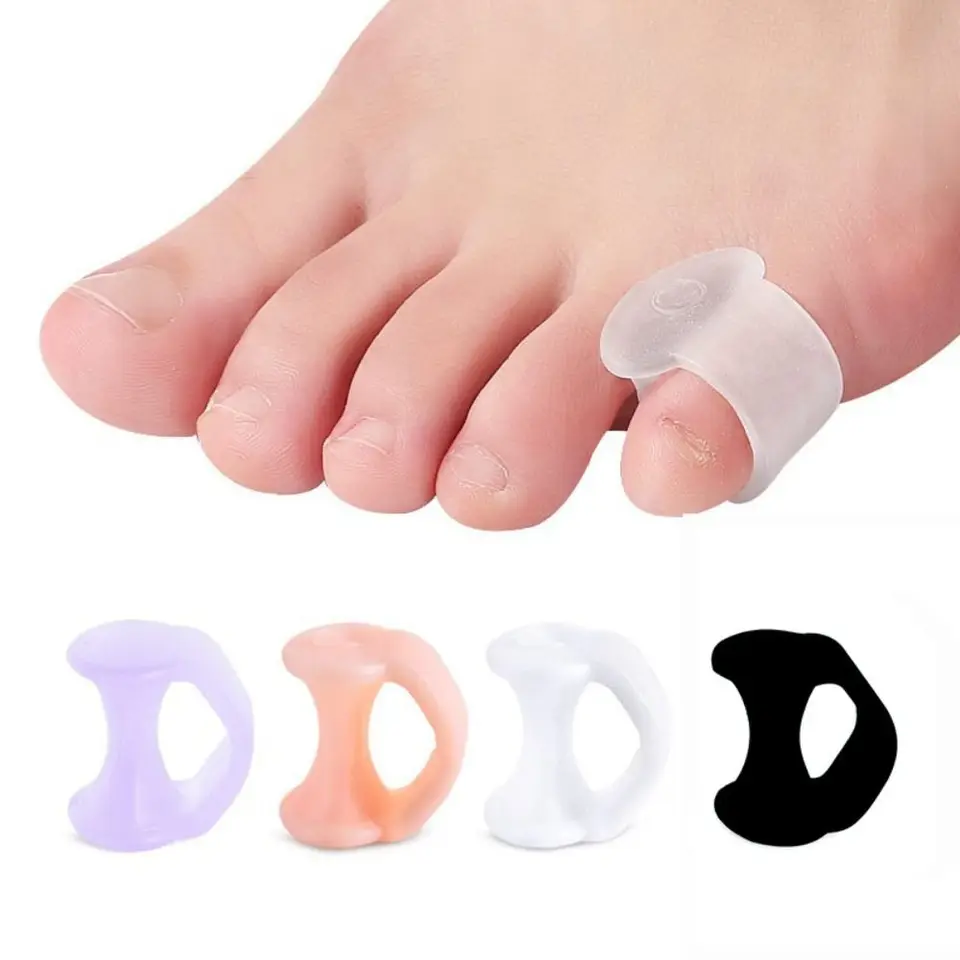 1 pár ortopedických chvostových prstov Splitter Hallux Valgus Spacers Silikone Separator Poverník Pedikúru Pedikúru Nástroj Care
