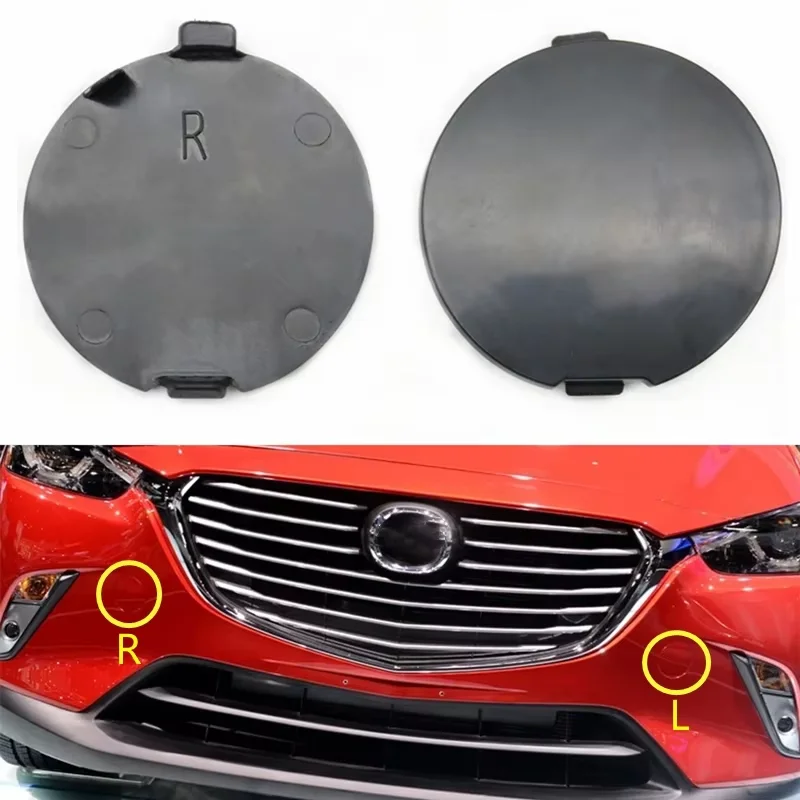 1 pár predných nárazníkových vlečiek Hook Eye Cover Trailer Tink uzáver pre Mazda CX3 CX-3 DK 2014-2023