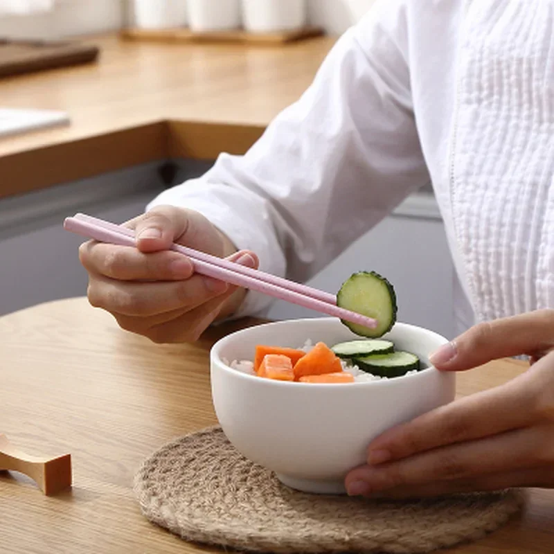 1 pár pšeničných slamy paličky zdravý riadový riad, ktorý nekĺzne čínske paličky kuchynské náradie, opätovne použiteľné Sushi Food Waterware