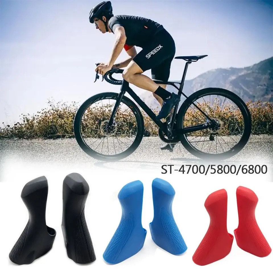 1 pár shimano držiaka pokrýva silikónové cestné bicykel s súprava bicyklov ochranné kapucne pre ST-4700, ST-5800 ， ST-6800