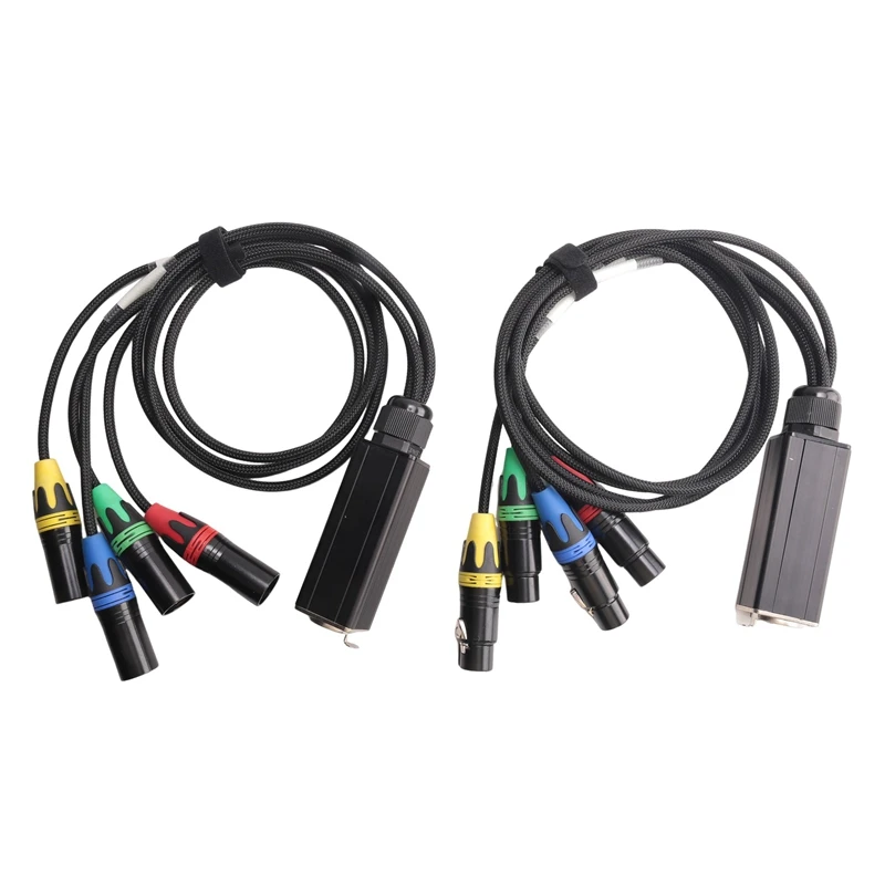 1 pár siete Extender XLR do ethernetového adaptéra 3-kolíkový viac sieťový štádia, XLR Muž a ženská káblová fáza Audio RJ45